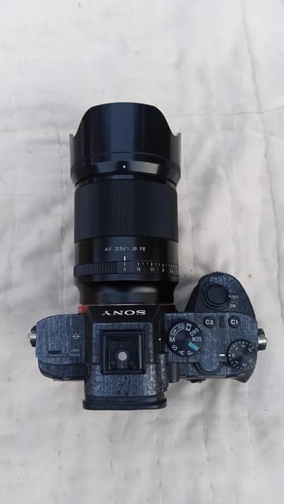 Sony A7iii with 35mm lens 1.8