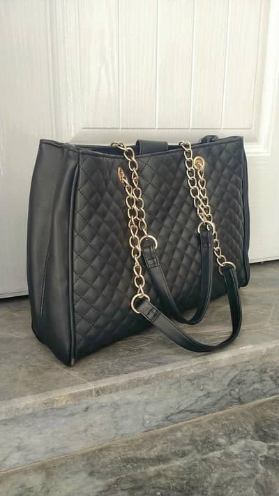 Black Leather Handbag