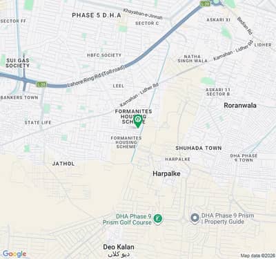 10 Marla Residential Plot For Sale In Formanites Housing Scheme