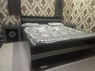 Double Bed Set with 2 Side Tables & Dressing Table for Sale
