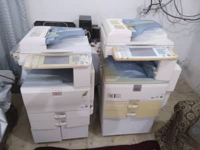 2 Photocopy Machines Ricoh MP 3351 Blacl  Ricoh C2551 Colour For Sale