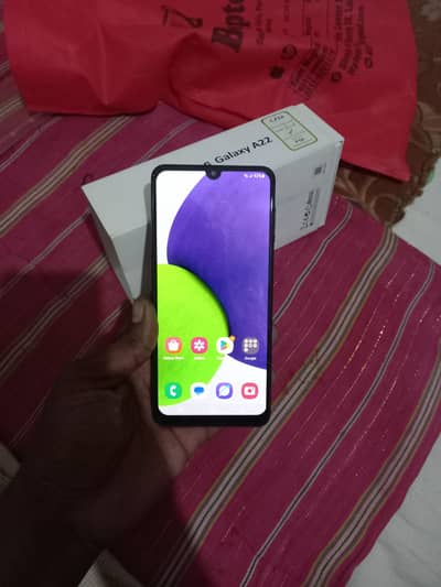 my galxy A22 6 128 full box new gon