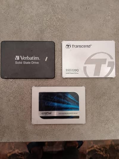 (100% Health) 1TB 2.5 SSD SATA Verbatim, Transcend, Crucial
