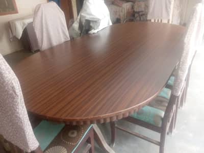 wooden dining table
