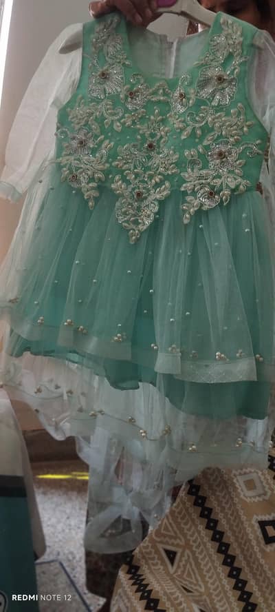girls long tail frock