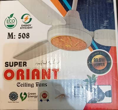 Oriant Solar ceiling fan AC / DC with 5 years warranty