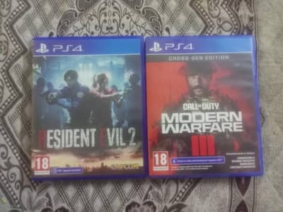 Resident Evil 2, Call of Duty Modern warfare 3