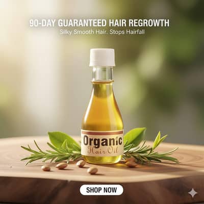 organics oils and shampoo