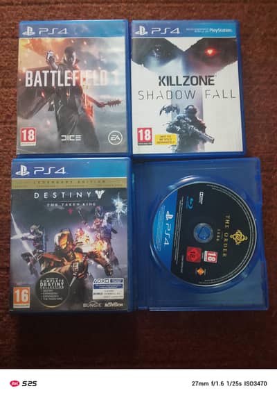 Ps4 4 games discs for sale