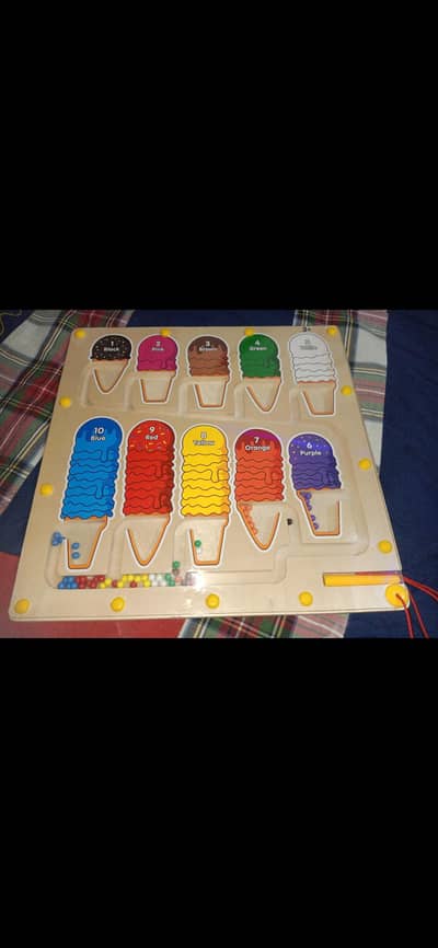 Wooden Magnetic Color & Counting Maze