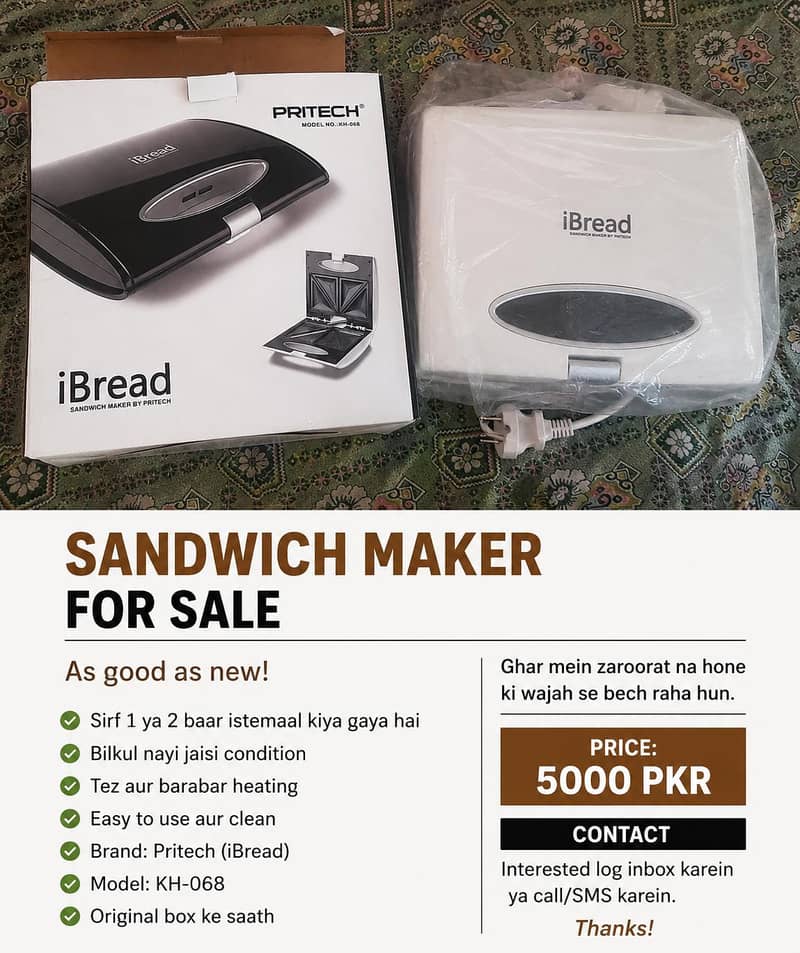 i bread sandwich maker 0