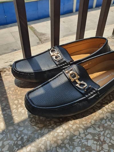 Alberto Fellini black leather loafers