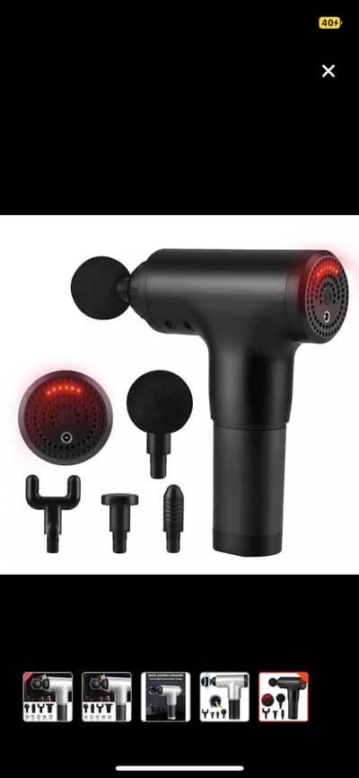 A  portable,deep-tissue percussion massage gun desing for satisfaction