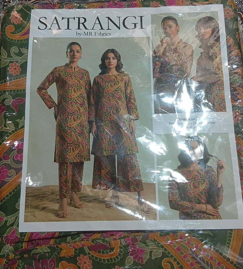 *2pc  all over | Unstitched soot | lawn collection* 1