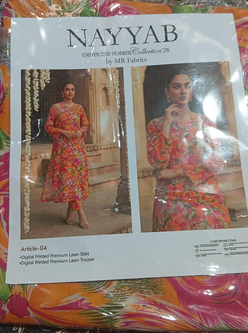 *2pc  all over | Unstitched soot | lawn collection* 4
