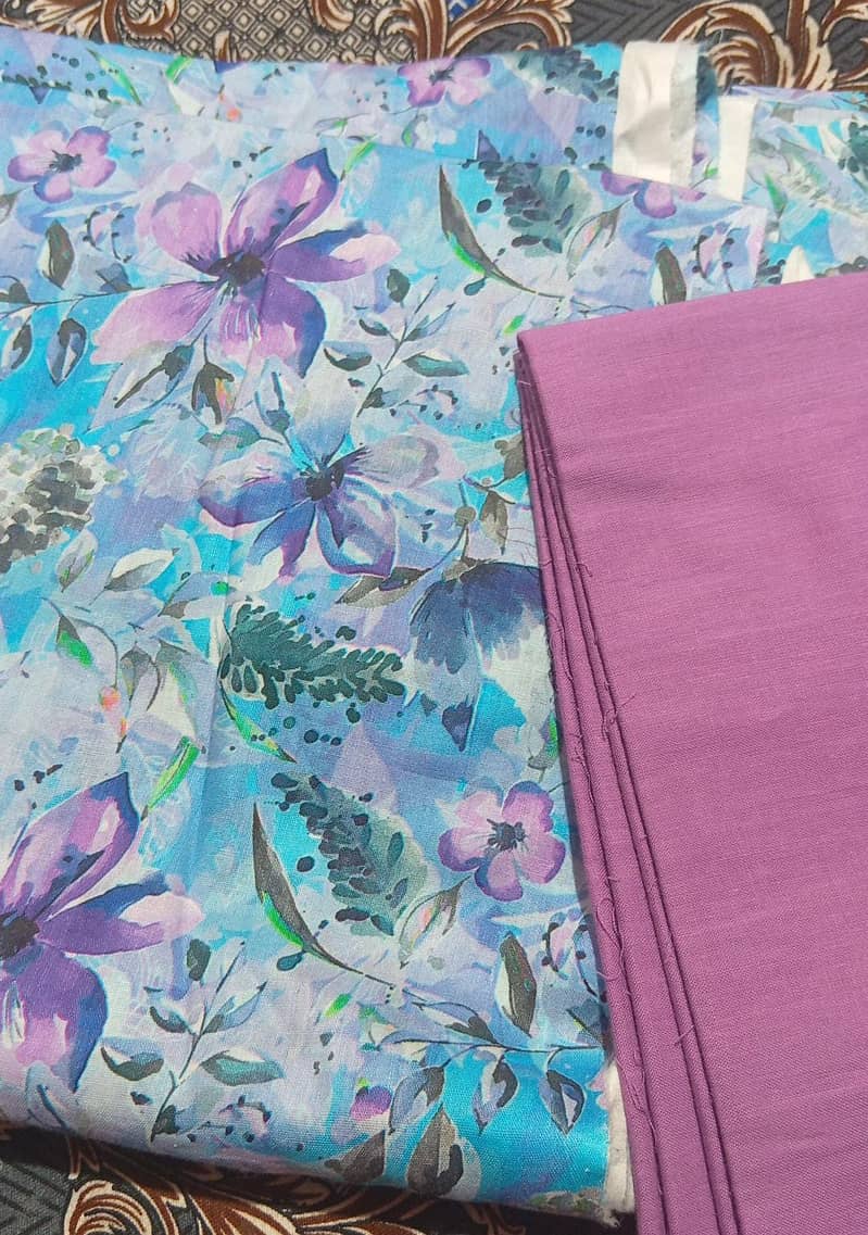 *2pc  all over | Unstitched soot | lawn collection* 6