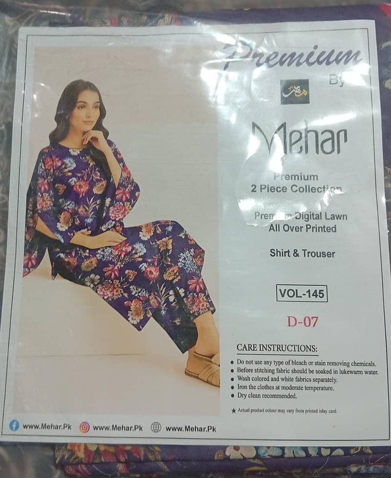 *2pc  all over | Unstitched soot | lawn collection* 7