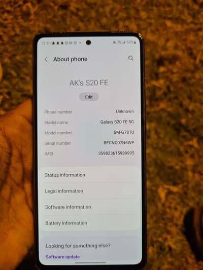 Samsung Mobile S20 FE