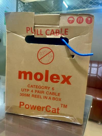 Molex UTP Cat6 23AWG cable roll 305 meter 100% orignal
