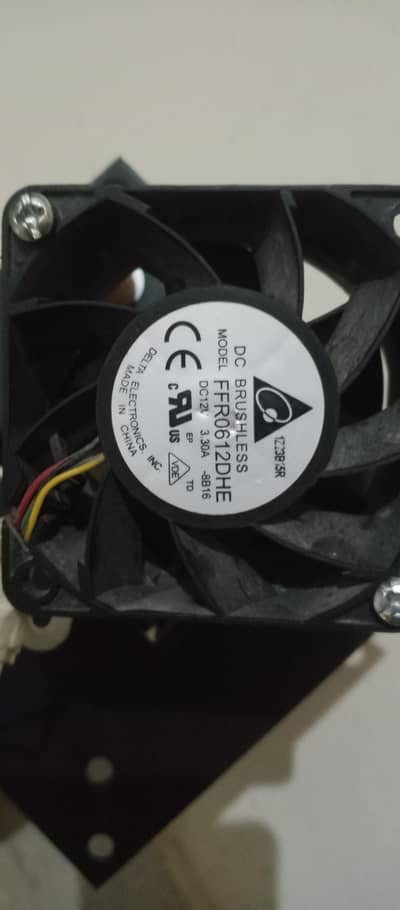 DC fan with LED stand. ok condition