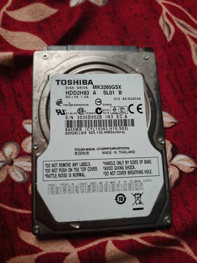 320GB SATA Laptop HDD – PKR 1,800