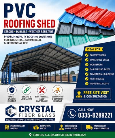 PVC Roofing Shed, Industrial &Commercial Roofing Solutions Car Parking