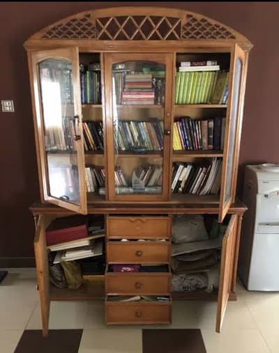 Yellow Pine Book Cupboard