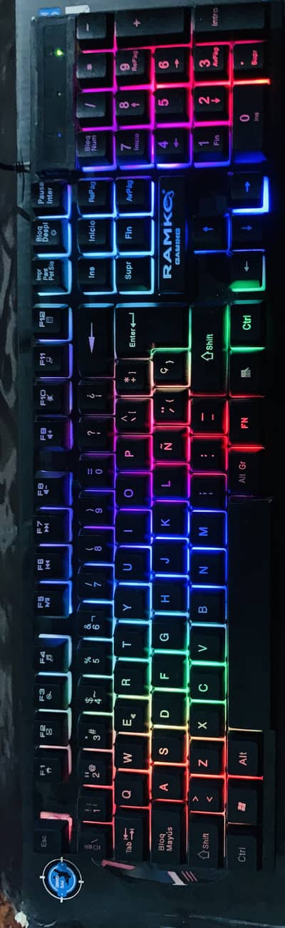 RGB keyboard RGB, mouse and headphones with Mic