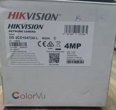 Ip Camera Hikvision 4MP