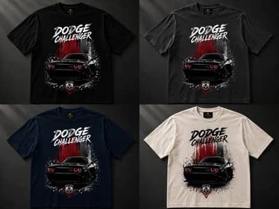 premium and classic dodge Challenger t-shirt