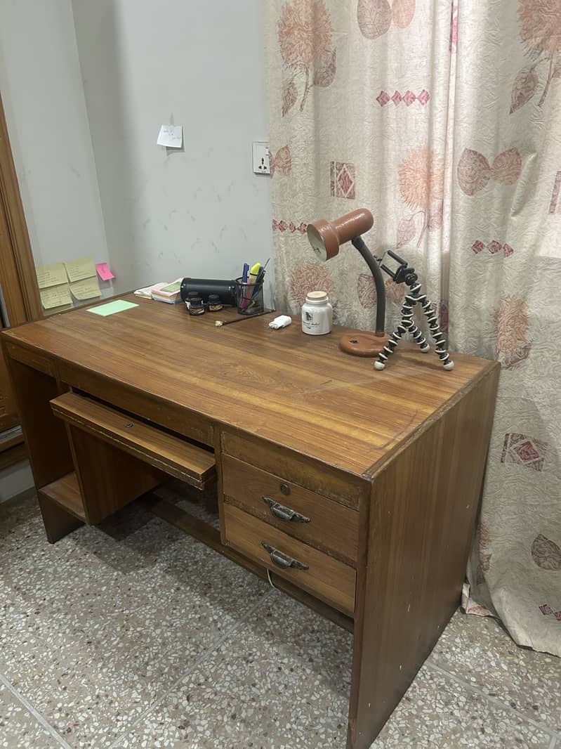 Premium Solid Wooden Study & Computer table with drawers 0