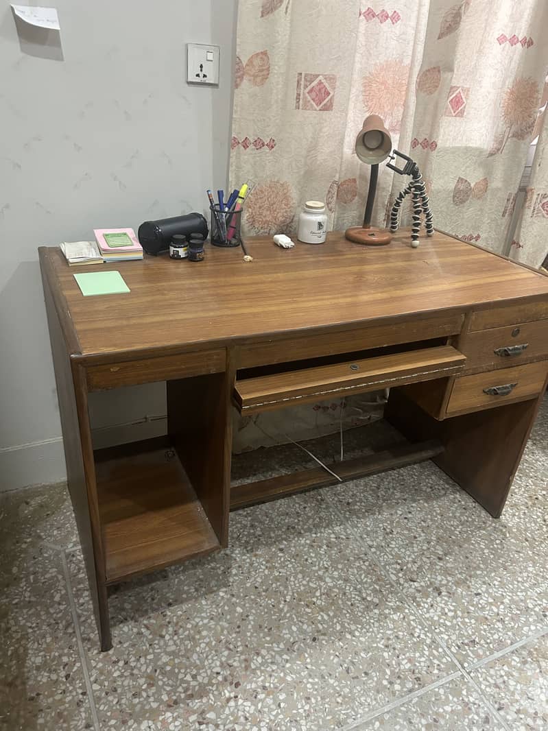 Premium Solid Wooden Study & Computer table with drawers 1