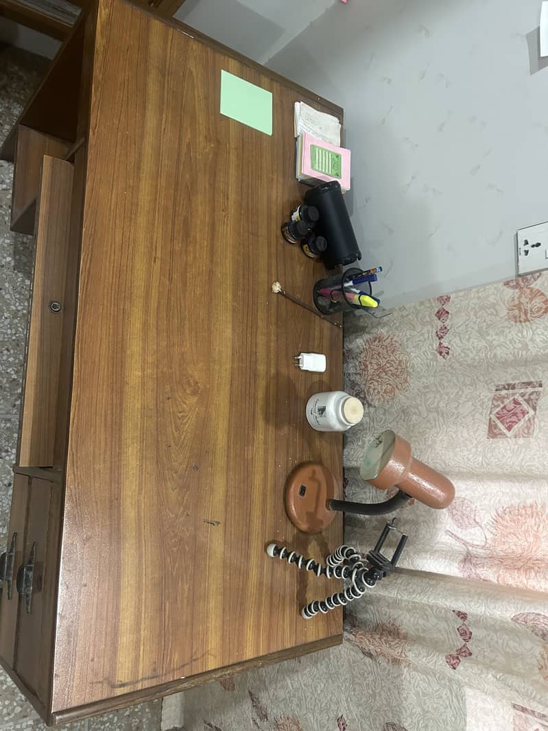 Premium Solid Wooden Study & Computer table with drawers 3