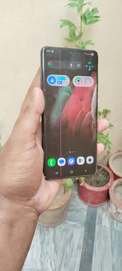 Samsung Mobile S21 Ultra 12/128 Line in Display Pta Approved!