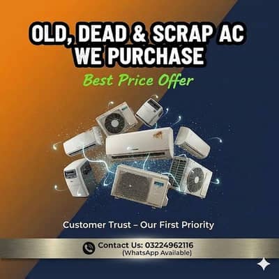 OLD AC SCRAP AC SPLIT AC SELL YOUR WINDOW AC PORTABLE AC