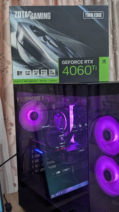 4060ti 8gb + core i5 14400f Gaming pc for sale