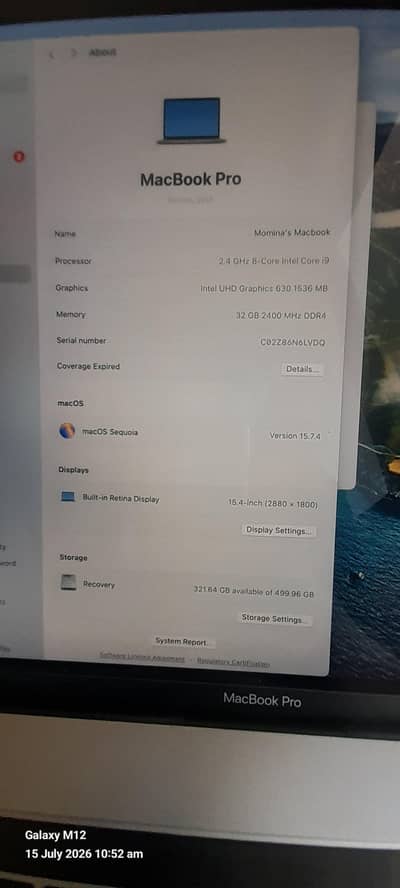 Macbook pro 2019
