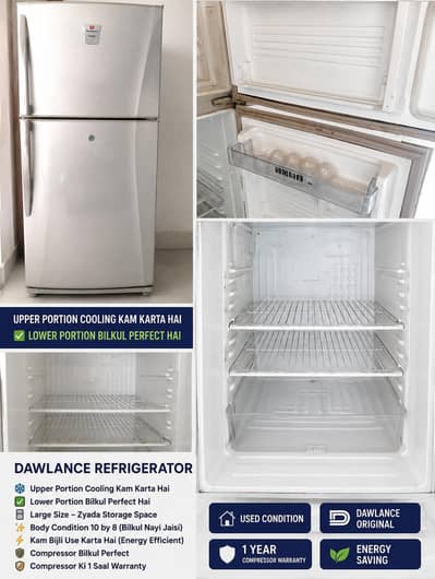 Dawlance Refrigerator Compressor 10 by 10 1 year varenti