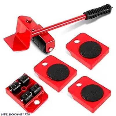 Heavy duty furniture mover tool red metal