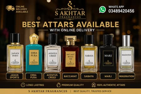 Best attars available,  long lasting and good projection