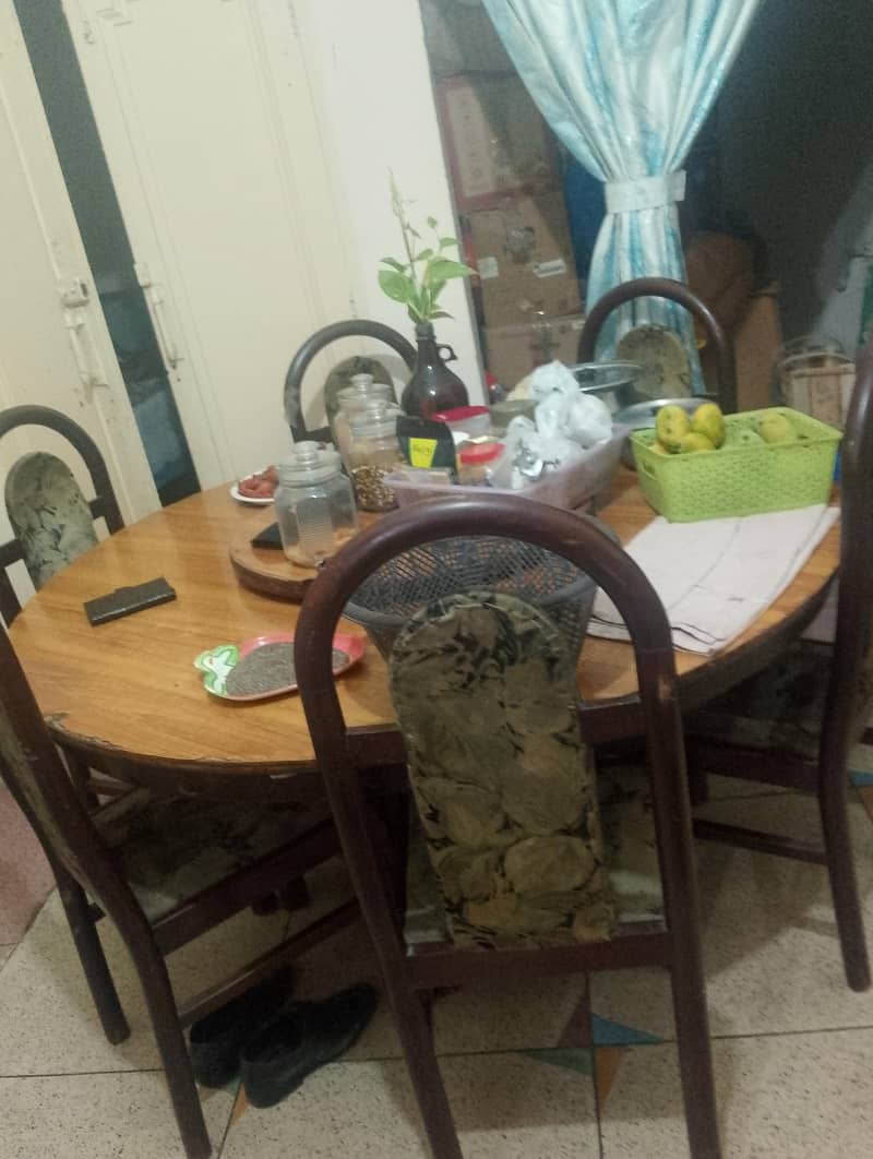 Dining table and chairs set. 1