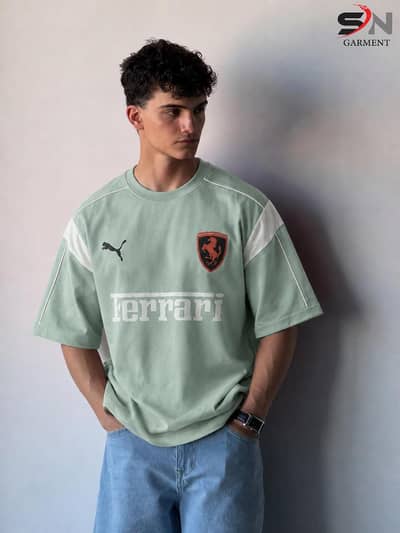 Ferrari Puma Oversized Premium T-Shirt | Trendy Men's Summer Tee