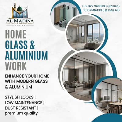 Glass And Aluminium Services in Lahore / aluminium windows & door