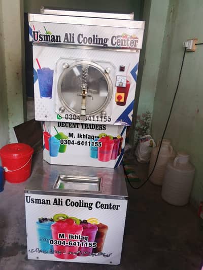 slush machine sath cup seller machine or counter bi sath ma ha