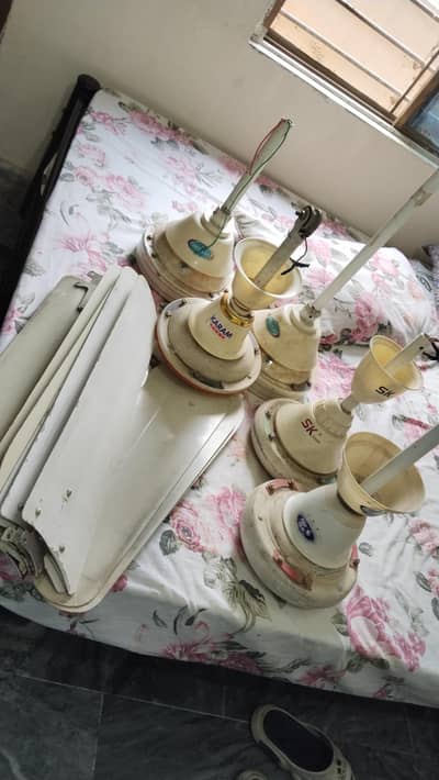 5 used fans for urgent sale