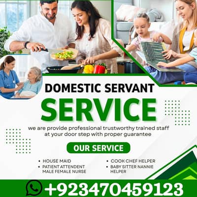 PROFESSIONAL MAID BABY SITTER PATIENT ATTENDENT COOK HELPER CHEF NURSE