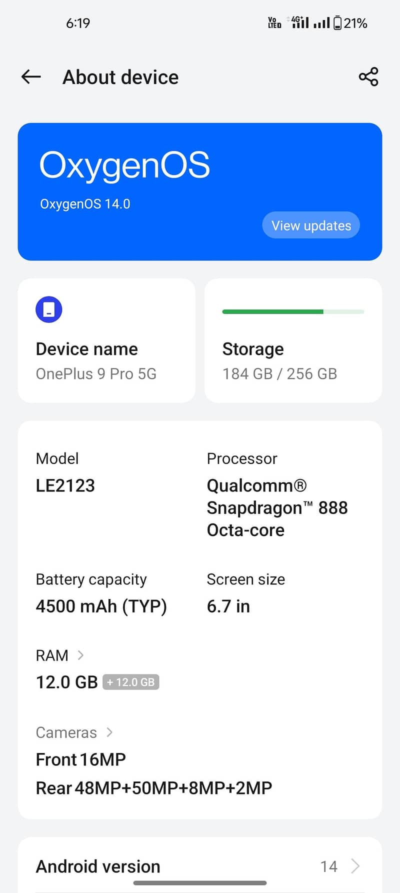 One Plus 9 Pro 2