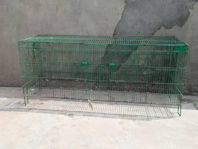 2 Portion Bird Cage available for sale in good condition.