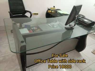 office tables with tampered glass