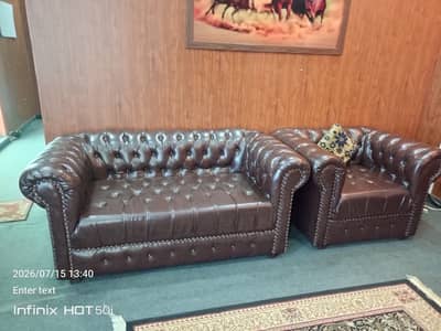 Luxury Chesterfield Sofa Set (3+2+1) – 6 Seater Premium Sofa